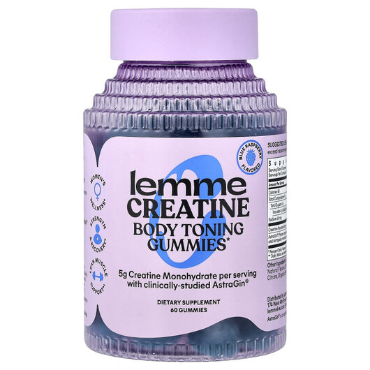 Основное фото товара Creatine Body Toning Gummies Blue Raspberry Основное фото товара Креатин, Creatine Body Toning Gummies Blue Raspberry, 60 таблеток