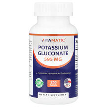 Калій Potassium Gluconate 595 mg Vitamatic 250 таблеток