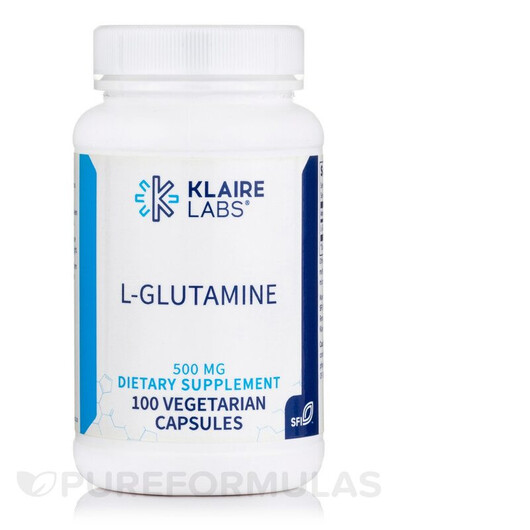 Основне фото товару SFI Health, L-Glutamine 500 mg, L-Глутамін, 100 капсул