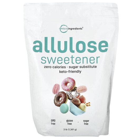 Основное фото товара Micro Ingredients, Аллюлоза, Allulose Sweetener, 1361 г