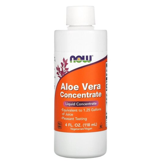 Основное фото товара NOW Foods, Алоэ вера, Aloe Vera Concentrate, 118 мл