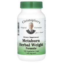 Трави Metaburn Herbal Weight Formula 450 mg Christopher's