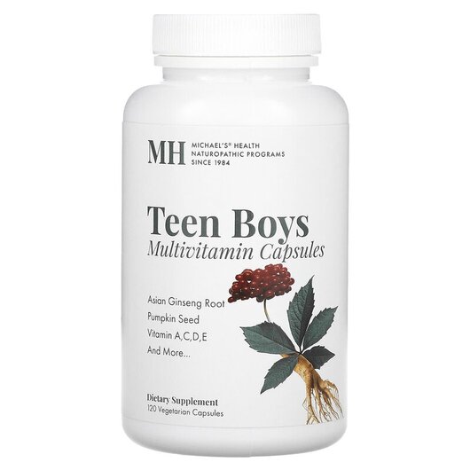 Основное фото товара Teen Boys Multivitamin Основное фото товара MH, Витамины для подростков, Teen Boys Multivitamin, 120 капсул