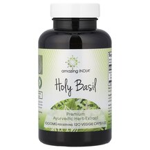 Holy Basil 500 mg Базилик Amazing India 120 капсул Holy Basil 500 mg Базилик Amazing India 120 капсул