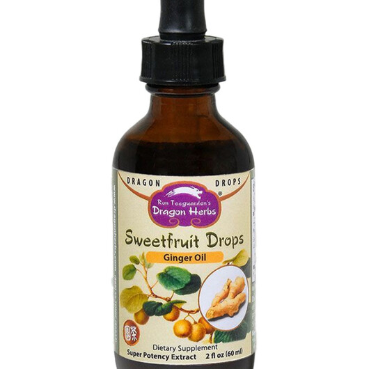 Основне фото товару Sweetfruit Drops Ginger Oil Основне фото товару Dragon Herbs, Sweetfruit Drops Ginger Oil, Корінь Імбиру, 60 мл
