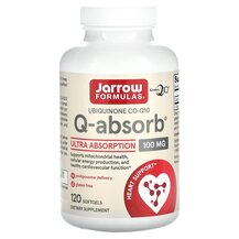 Co-Q10 100 mg Убихинол 100 мг Jarrow Formulas 120 капсул Co-Q10 100 mg Убихинол 100 мг Jarrow Formulas 120 капсул