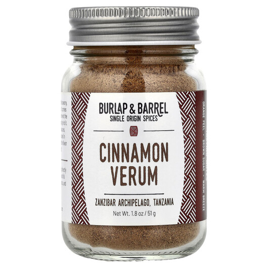 Основне фото товару Burlap & Barrel, Cinnamon Verum, Спеції, 51 г