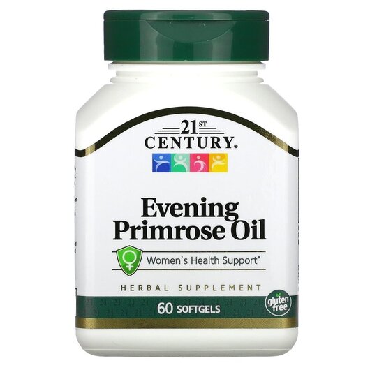 Основное фото товара 21st Century, Масло примулы вечерней, Evening Primrose Oil, 60 ка