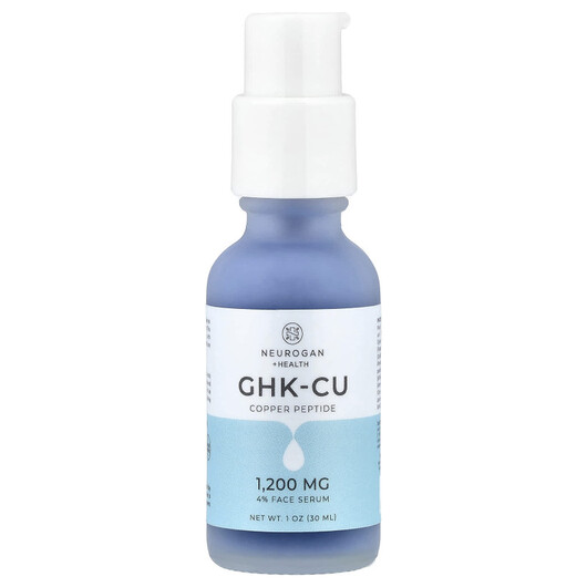 Основне фото товару GHK-CU Copper Peptide Face Serum Основне фото товару Neurogan Health, GHK-CU Copper Peptide Face Serum, Сироватка, 30