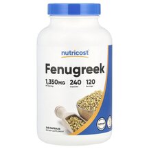 Fenugreek 1350 mg Пажитник Nutricost 240 капсул Fenugreek 1350 mg Пажитник Nutricost 240 капсул