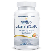 Vitamin D3 + K2 Orange Flavor Витамины D3 + K2 Nordic