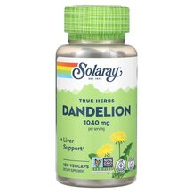 True Herbs Dandelion 520 mg Одуванчик Solaray 100 капсул True Herbs Dandelion 520 mg Одуванчик Solaray 100 капсул