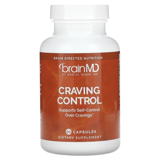 Основне фото товару Craving Control Основне фото товару BrainMD, Craving Control, Підтримка мозку, 90 капсул