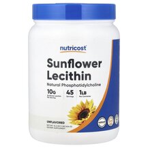 Лецитин Sunflower Lecithin Unflavored Nutricost 454 г