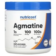 Сульфат Агматину Agmatine Unflavored Nutricost 100 г Сульфат Агматину Agmatine Unflavored Nutricost 100 г