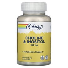 Choline & Inositol 250 mg Холин и Инозитол Solaray