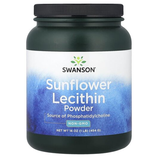 Основное фото товара Swanson, Лецитин из подсолнечника, Sunflower Lecithin Powder, 454