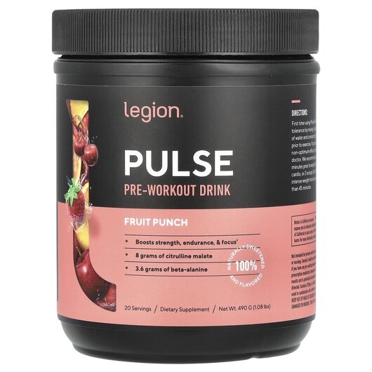 Основное фото товара Pulse Pre-Workout Drink Fruit Punch Основное фото товара Предтренировочный комплекс, Pulse Pre-Workout Drink Fruit Punch,