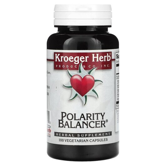 Основне фото товару Kroeger Herb, Polarity Balancer, Підтримка мозку, 100 капсул