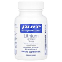 Lithium orotate 5 mg Литий Pure Encapsulations 90 капсул Lithium orotate 5 mg Литий Pure Encapsulations 90 капсул