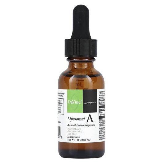 Основное фото товара Liposomal A Основное фото товара DaVinci Laboratories, Витамин А Ретинол, Liposomal A, 30 мл