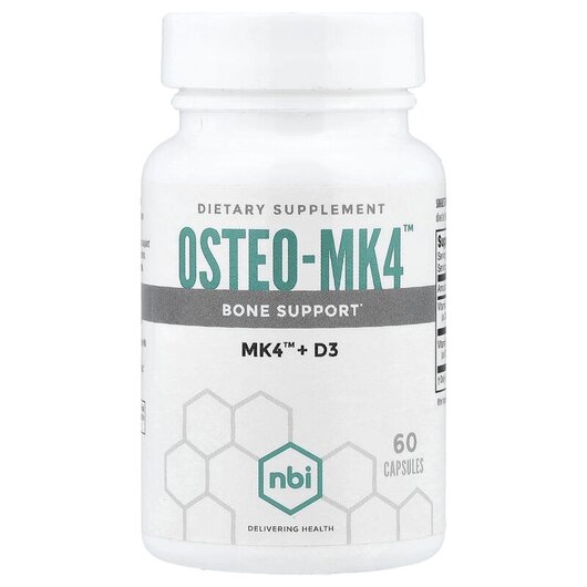 Основне фото товару NBI Health, Osteo-MK4, Підтримка суглобів, 60 капсул