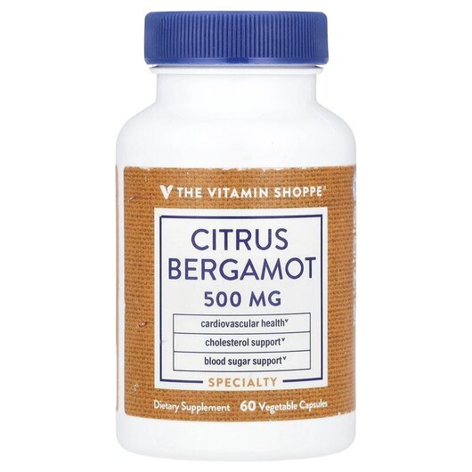 Основное фото товара TheVitaminShoppe, Бергамот, Citrus Bergamot 500 mg, 60 капсул