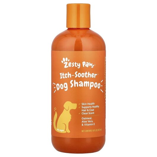 Основное фото товара Zesty Paws, Шампунь, Itch-Soother Dog Shampoo All Ages, 1 шт