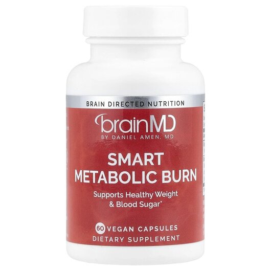 Основне фото товару BrainMD, Smart Metabolic Burn, Жироспалювачі, 60 капсул