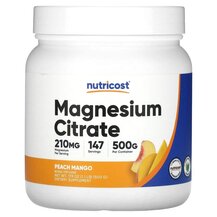 Magnesium Citrate Peach Mango ПЭА Nutricost 500 г Magnesium Citrate Peach Mango ПЭА Nutricost 500 г