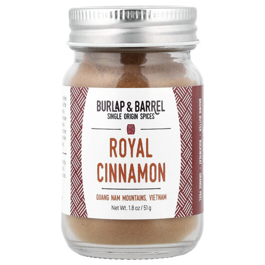 Основне фото товару Burlap & Barrel, Royal Cinnamon, Спеції, 51 г