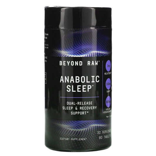 Основне фото товару GNC, Beyond Raw Anabolic Sleep, Підтримка сну, 60 таблеток