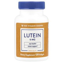 Lutein 6 mg Лютеин TheVitaminShoppe 120 капсул Lutein 6 mg Лютеин TheVitaminShoppe 120 капсул