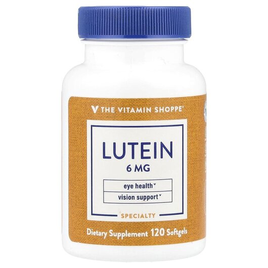 Основне фото товару Lutein 6 mg Основне фото товару TheVitaminShoppe, Lutein 6 mg, Лютеїн, 120 капсул