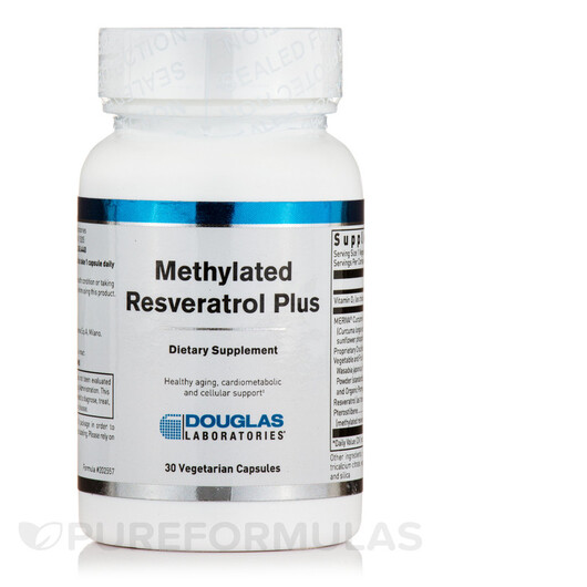 Основное фото товара Метилфолат, Methylated Resveratrol Plus, 30 капсул