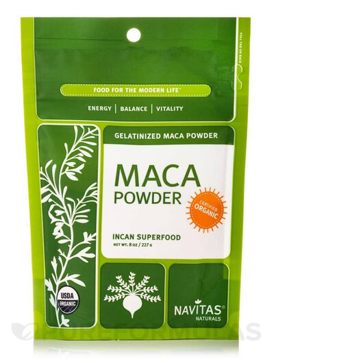 Основное фото товара Navitas Organics, Мака, Organic Gelatinized Maca Powder, 227 г