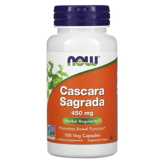 Основное фото товара NOW Foods, Каскара Саграда 450 мг, Cascara Sagrada 450 mg, 100 ка