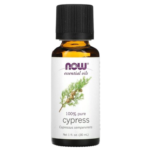 Основне фото товару Pure Essential Oil Cypress Основне фото товару NOW Foods, Pure Essential Oil Cypress, Ефірна олія, 30 мл