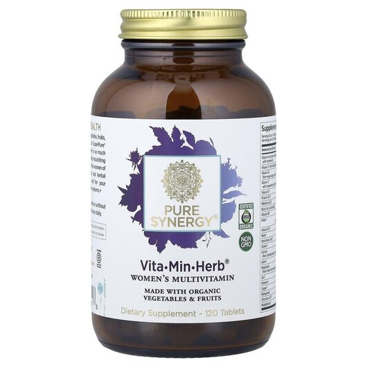 Основне фото товару Vita-Min-Herb Women's Multivitamin Основне фото товару Vita-Min-Herb Women's Multi, Мультивітаміни для жінок, 120 к