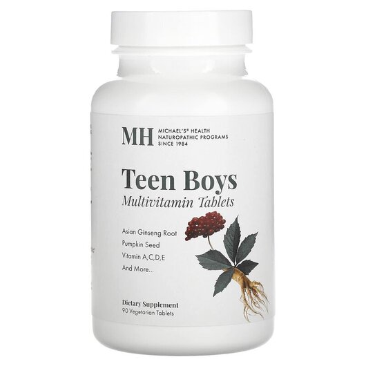 Основне фото товару Teen Boys Multivitamin Основне фото товару MH, Teen Boys Multivitamin, Вітаміни для підлітків, 90 таблеток