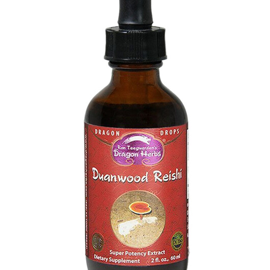 Основное фото товара Duanwood Reishi Drops Основное фото товара Dragon Herbs, Грибы Рейши, Duanwood Reishi Drops, 60 мл