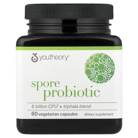 Основное фото товара Spore Probiotic 6 Billion CFU Основное фото товара Youtheory, Пробиотики, Spore Probiotic, 60 капсул