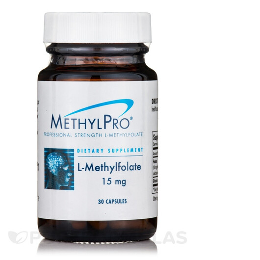 Основное фото товара L-Methylfolate 15 mg Основное фото товара MethylPro, Метилфолат, L-Methylfolate 15 mg, 30 капсул