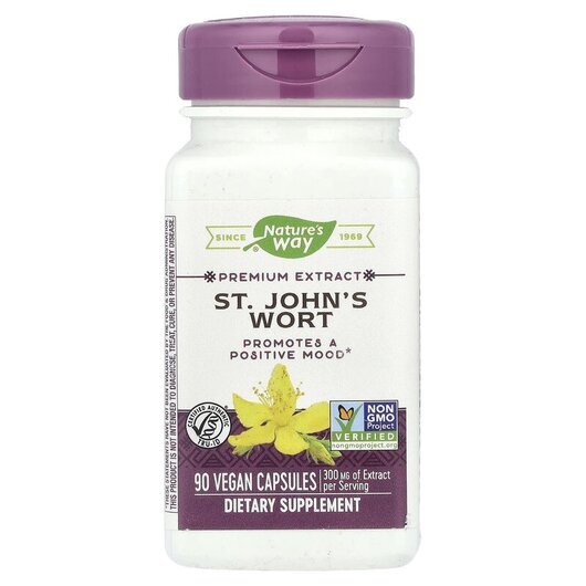 Основное фото товара St. John's Wort Standardized Основное фото товара Nature's Way, Зверобой, St. John's Wort Standardized, 9