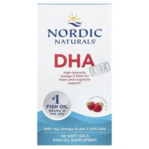 ДГК 1000 мг DHA Xtra Nordic Naturals 60 капсул
