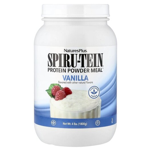 Основне фото товару Natures Plus, Spiru-Tein Protein Powder Meal Vanilla, Протеїн, 18