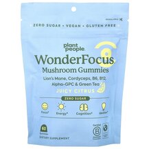 WonderFocus Mushroom Gummies Juicy Citrus Грибы Plant WonderFocus Mushroom Gummies Juicy Citrus Грибы Plant