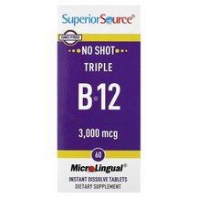 Triple B-12 3000 mcg Витамин B12 Кобаламин Superior Source Triple B-12 3000 mcg Витамин B12 Кобаламин Superior Source