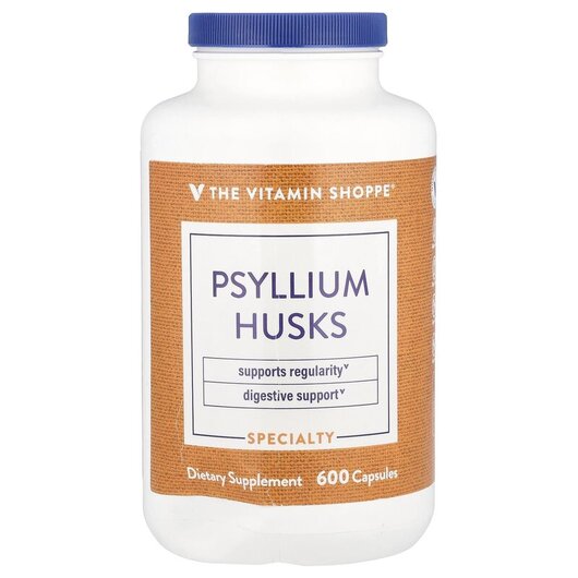 Основне фото товару TheVitaminShoppe, Psyllium Husks, Псиліум, 600 капсул