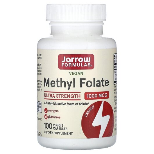 Основне фото товару Methyl Folate 1000 mcg, Метилфолат 1000 мкг, 100 капсул